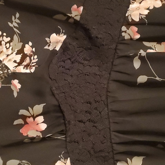 Ladies boho floral print dress - Picture 3 of 6